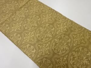 アンティーク　花唐草模様織出し袋帯（材料）